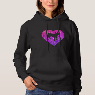 Cute French Bulldog Dog Heart For Girls Teens And Hoodie