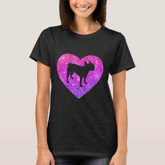 Cute French Bulldog Dog Heart For Girls Teens And T-Shirt