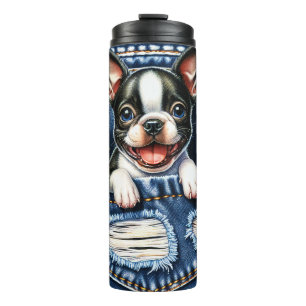Cute French Bulldog Dog Thermal Tumbler