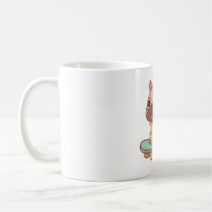 Cute French Bulldog Farting On Skateboard Funny Coffee Mug