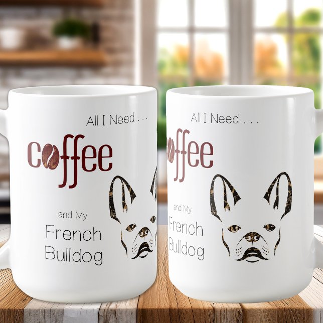 Cute French Bulldog Frenchie Chic Dog Lover  Coffee Mug (Creator Uploaded)