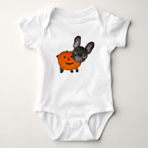 Cute French bulldog Halloween by ORDesigns Baby Bodysuit