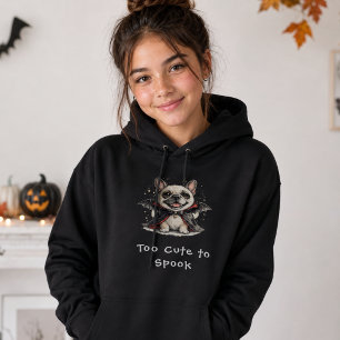Cute French Bulldog Halloween Vampire Bat Hoodie