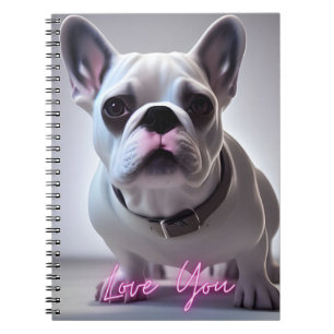 Cute French Bulldog Love You Journal