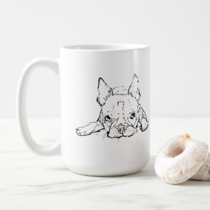 Cute French Bulldog Mug, Personalised Coffee Mug