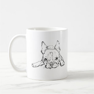 Cute French Bulldog Mug, Personalised Coffee Mug