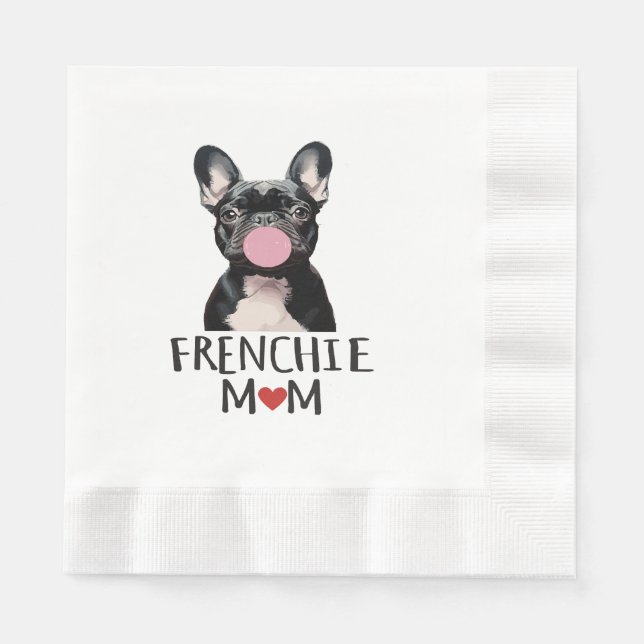 Cute French bulldog Napkin (Front)