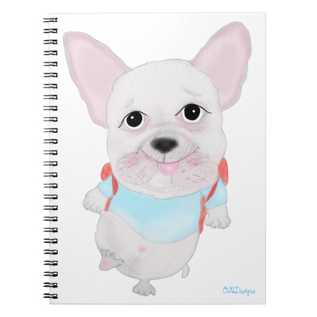 Cute French bulldog Notebook (Front)