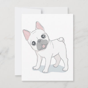 Cute French Bulldog Portrait Dog Lover Invitation