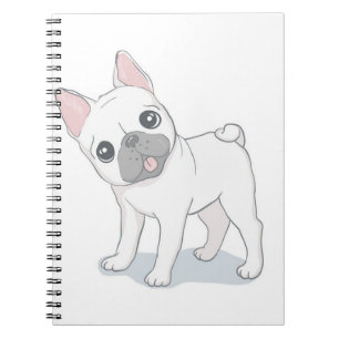 Cute French Bulldog Portrait Dog Lover Notebook
