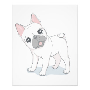 Cute French Bulldog Portrait Dog Lover Photo Print