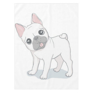 Cute French Bulldog Portrait Dog Lover Tablecloth