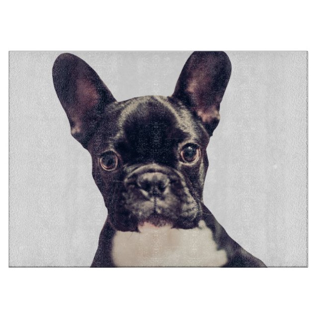 Cute French Bulldog puppy Cutting Board (Front)