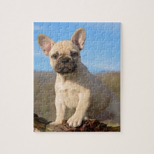 Cute French Bulldog puppy Jigsaw Puzzle (Vertical)
