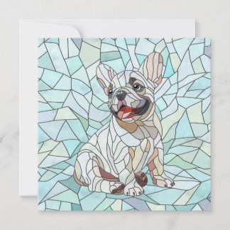 Cute French Bulldog Puppy - pastel mosaic
