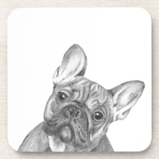 Cute French Bulldog set of 6 coasters