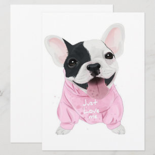 Cute French Bulldog Stuck Just Love Me