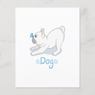 Cute French Bulldog With Butterfly Flyer