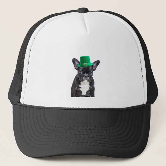 Cute French Bulldog with Hat St. Patrick's Day (Front)
