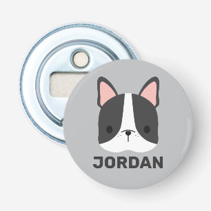 Cute French Bulldog with Personalised Name Bottle Opener