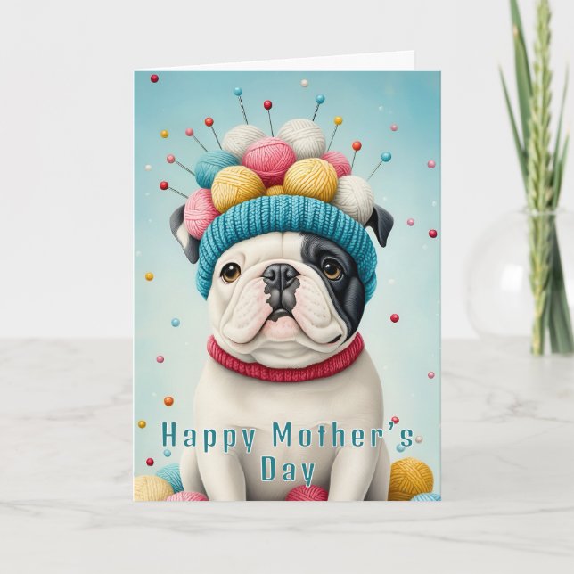 Cute French Bulldog, Yarn Crown CX8 Custom Mother Card (Front)