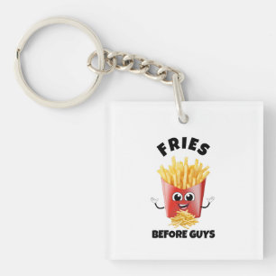 Cute French Fries Cartoon Hoodie &Tee –Funny Food Key Ring