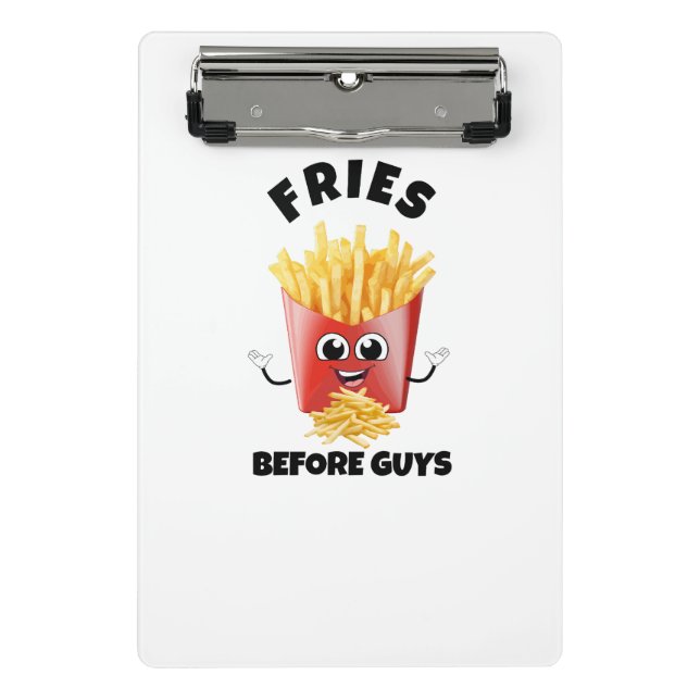 Cute French Fries Cartoon Hoodie &Tee –Funny Food Mini Clipboard (Front)