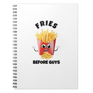 Cute French Fries Cartoon Hoodie &Tee –Funny Food Notebook