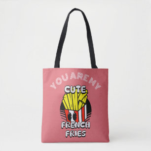 Cute French Fries, Fry-Day personalise valentine Tote Bag