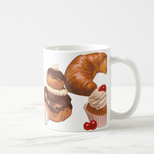 Cute french pastry coffee mug (Right)