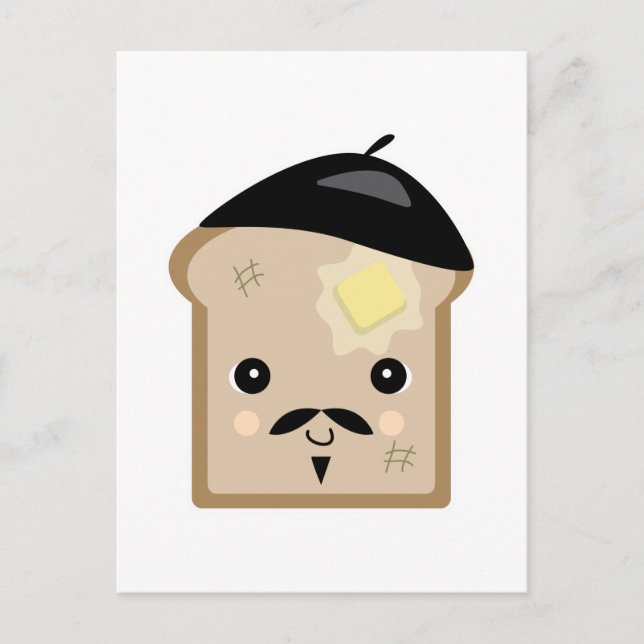 cute french toast postcard (Front)