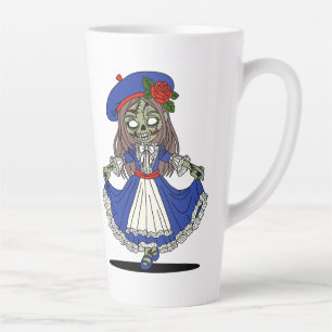 Cute French Zombie Latte Mug