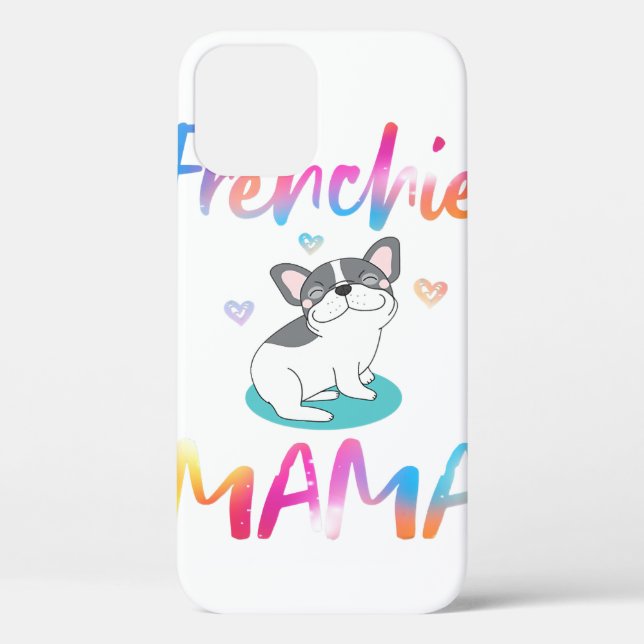 Cute Frenchie Bulldog Mama Colourful Case-Mate iPhone Case (Back)