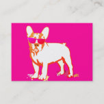 Cute Frenchie Bulldog with sunglasses Business Card