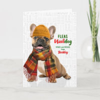 Cute Frenchie Dog Funny Fleas Navidog with Name