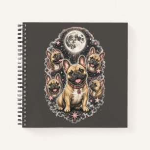 Cute Frenchie Dog Lover Celestial Notebook
