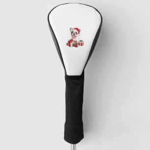 Cute Frenchie Santa Hat Funny Christmas French Bul Golf Head Cover