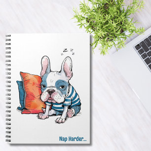 cute Frenchy pet dog, dressed animal, Funny Notebook