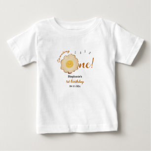 Cute Fried Egg 1st Birthday Baby T-Shirt