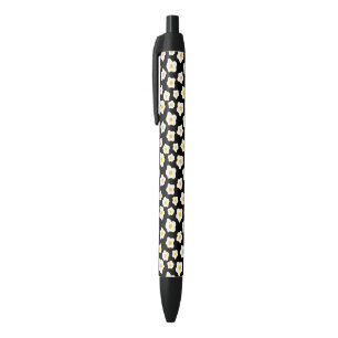 Cute Fried Eggs Flower Pattern Black Ink Pen