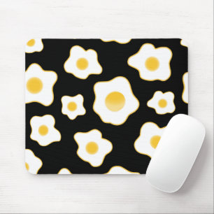 Cute Fried Eggs Flower Pattern Mouse Pad
