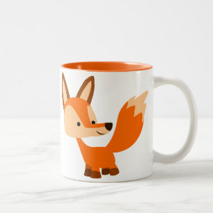 Cute Friendly Cartoon Fox Mug