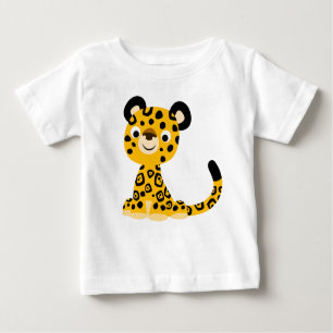 Cute Friendly Cartoon Jaguar Baby T-Shirt