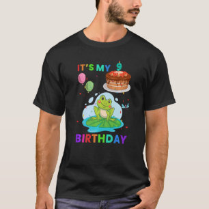 Cute Frog 1st Birthday Frogs Animal Graphic T-Shirt