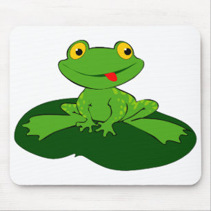 Cute Frog 2 Mouse Pad