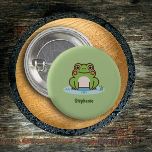 Cute Frog  3 Cm Round Badge