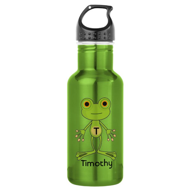 Cute Frog 532 Ml Water Bottle (Front)
