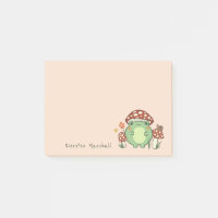 Cute Frog and Mushroom Cartoon Name