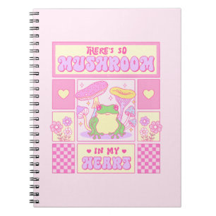 Cute Frog and Mushroom - Funny Romantic Notebook