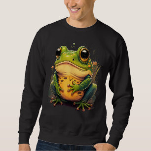 Cute Frog  Animal on Frog 1 Sweatshirt
